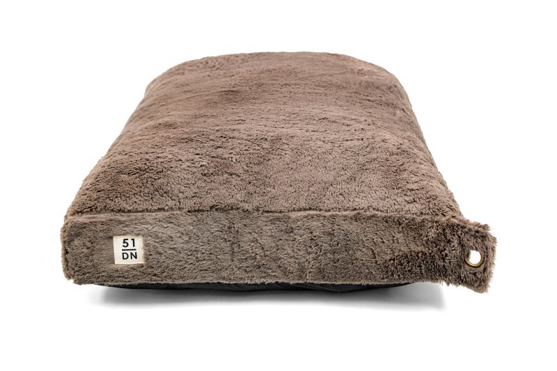 Supersoft Kuschel-Hundeboxkissen - Dunkelbraun - in Größe M und L